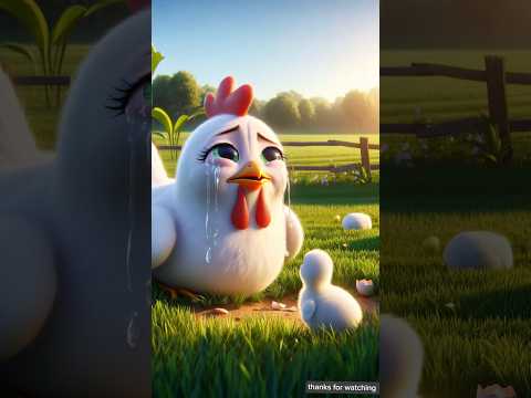 Thumbnail for A lovely story of a hen and a farmer #shorts #ai #hen #trending by moon hindi animation