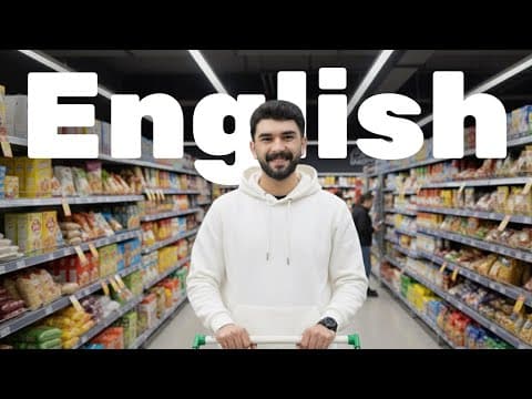 Thumbnail for 🛒Let's Learn English in a Supermarket | Comprehensible Input by English with Farzin