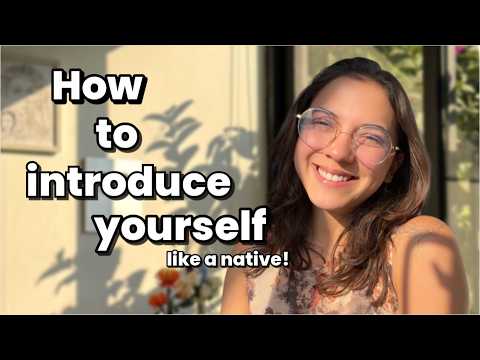 Thumbnail for How to Introduce Yourself in English | Speak Like a Native! by Miss Honey 🍯