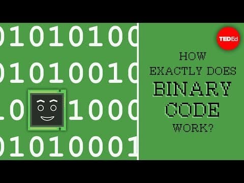 Thumbnail for How exactly does binary code work? - José Américo N L F de Freitas by TED-Ed