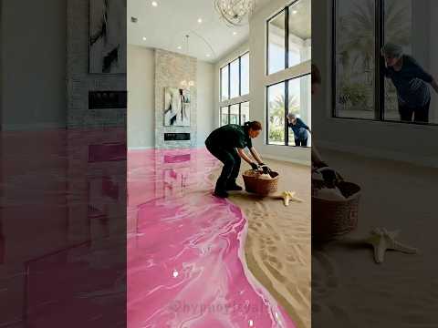 Thumbnail for THIS FLOOR IS INSANE 😱 Beach Epoxy Floor by HypnoVisual