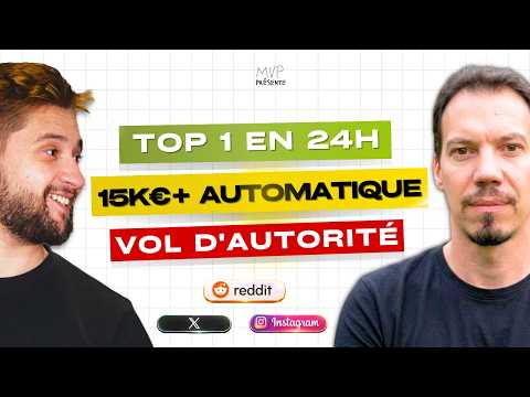 Thumbnail for "Je fais 2000€/mois grâce au parasite SEO, sans forcer" by MVP → LE Podcast SEO / GEO.